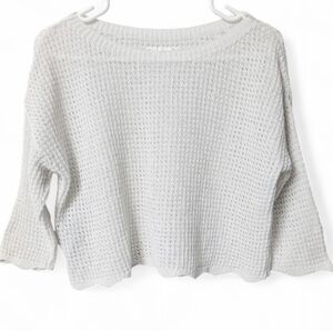 Mango Crochet Crop Sweater